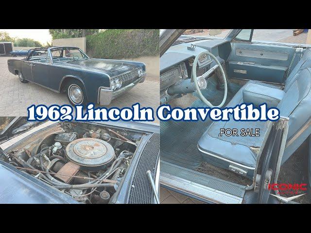 1962 Lincoln Continental Convertible - Barn Find - Great Restoration or Resto Mod Car - For Sale!