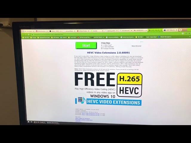 Windows 10/11 HEVC/H.265 codec free download. Working 6/14/2023