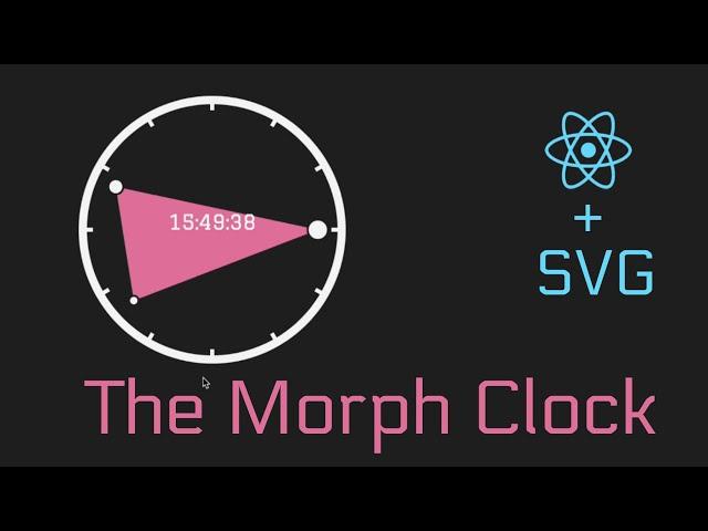 Morph Clock in React using SVG