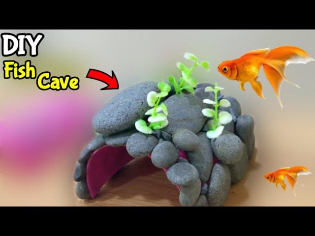 DIY Aquarium Decoration Ideas | DIY Aquarium Cave Decoration | Fish Tank Decoration ideas (simple)