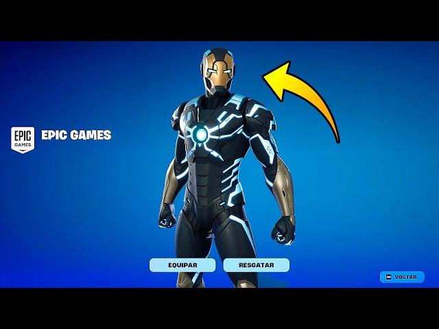 COMO PEGAR NOVA SKIN "IRON MAN" NO FORTNITE!