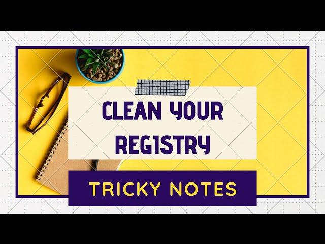 How to clean registry in windows 10 manually