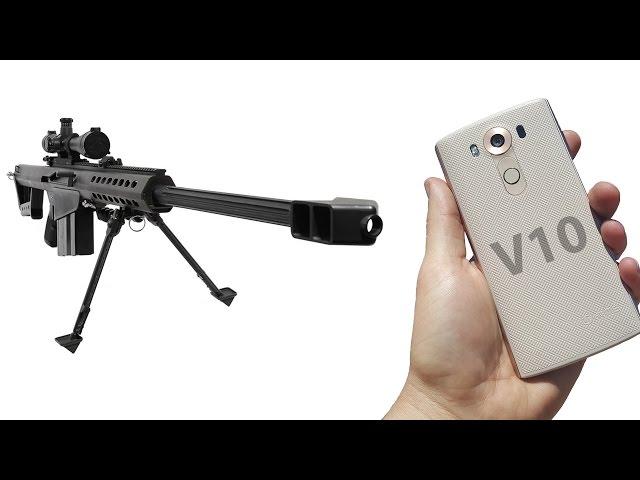 LG V10 vs .50 Cal Scratch Test