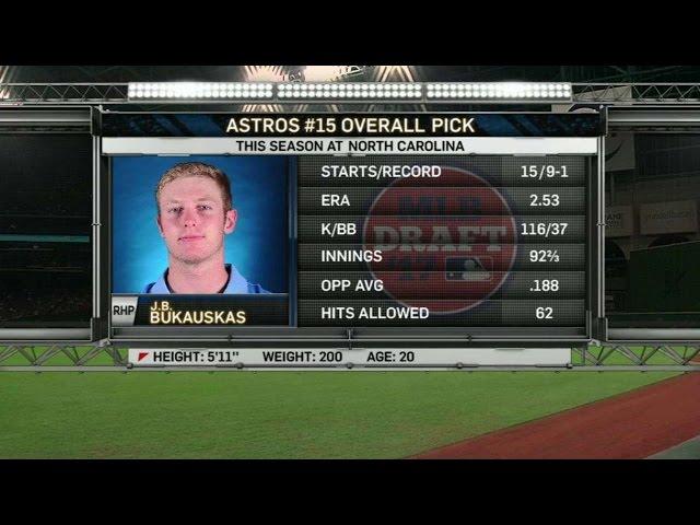 TEX@HOU: Astros draft J.B. Bukauskas 15th overall