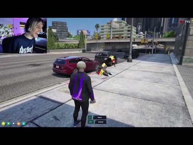 Offline Sykkuno Makes X Laugh | NoPixel GTA RP