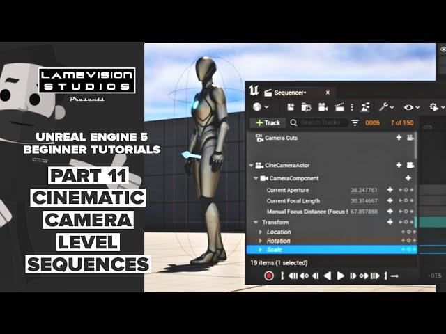 Unreal Engine Beginner Part 11 Intro Cinematic Sequence in Unreal Engine 5