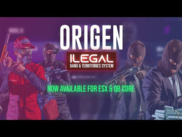 Origen Ilegal System - Available for QBCore & ESX