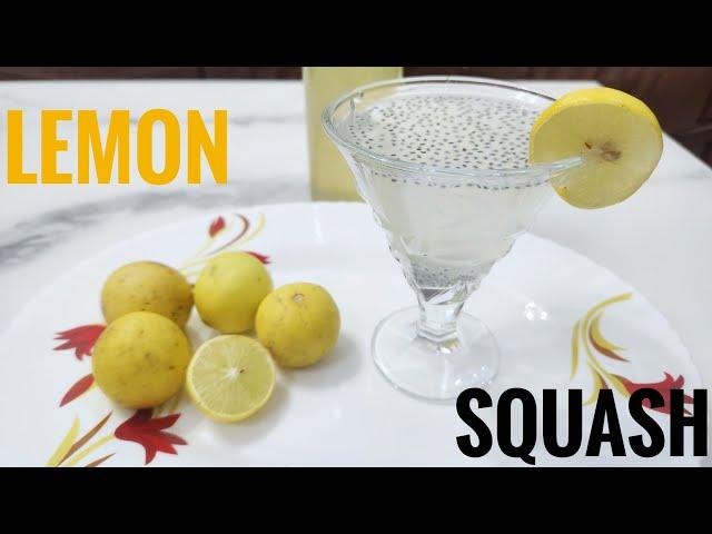 Homemade Lemon Squash recipe | Lemon Syrup recipe | Easy to make Lemon Juice #lemonjuice #lemonade