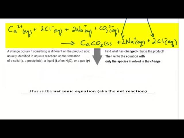 Ionic and Net Ionic Equations tutorial | Crash Chemistry Academy