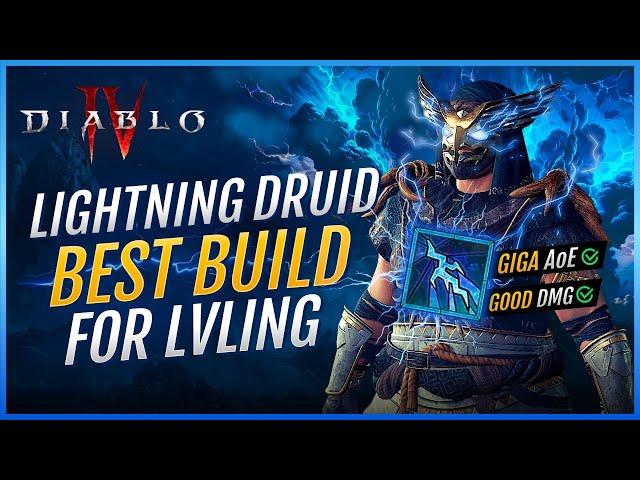 Lightning STORM Druid - BEST BUILD for Leveling 1-100 from #7 Druid | Season 3 Diablo 4 Guide