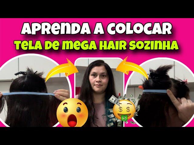 COMO COLOCAR MEGA HAIR SOZINHA EM CASA (aulão completo) #megahairfitaadesiva #cabelo #hair