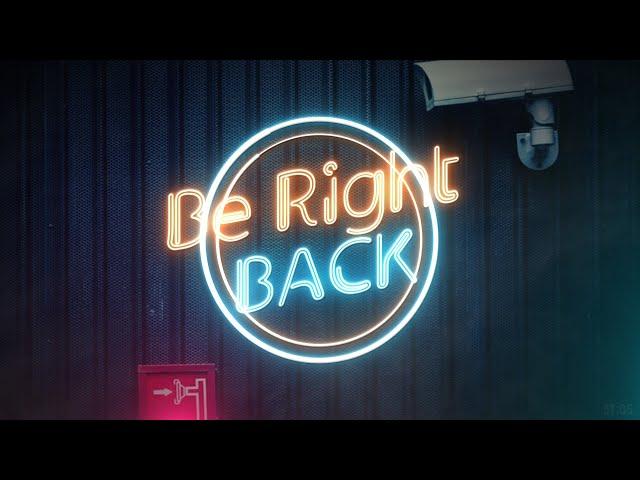 Live Stream Be Right Back Overlay - Neon