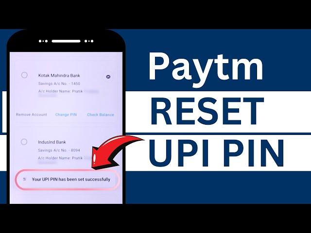 Reset UPI PIN in Paytm | How to Change UPI PIN in Paytm app?