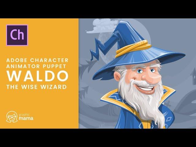 Adobe Character Animator Puppet Template - Waldo the Wise Wizard