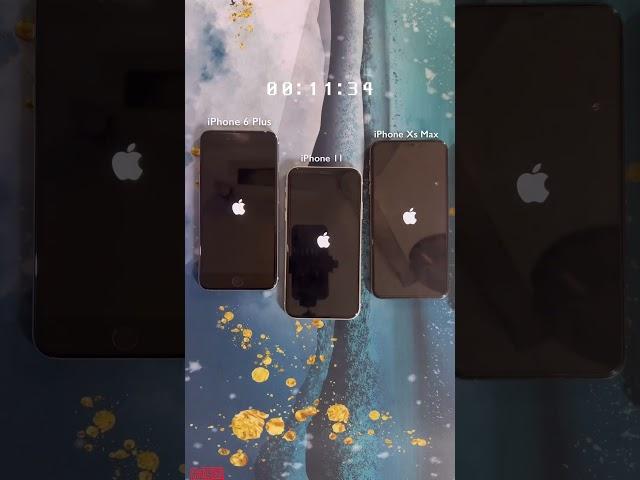 Boot Test iPhone 6 Plus vs iPhone Xs Max vs iPhone 11 #shorts