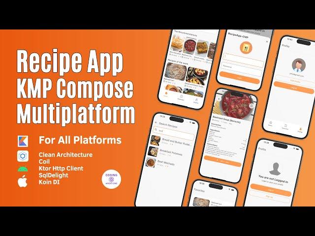 Build a Complete Recipe App in Kotlin Multiplatform Compose | KMP Compose Multiplatform Full Course