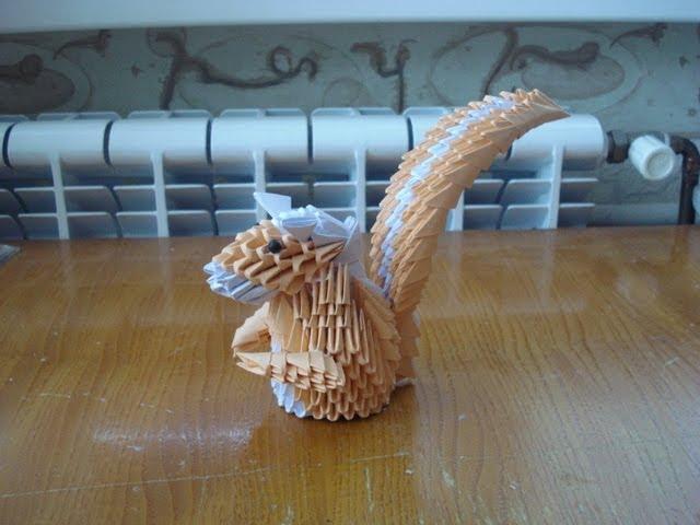 How to make a 3D origami Squirrel (Part 1)