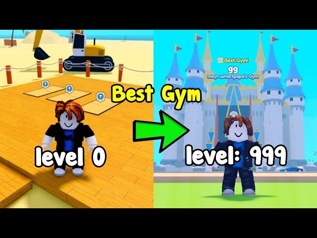 Unlocked Max Level Gym In Gym Tycoon Roblox! Noob To Master