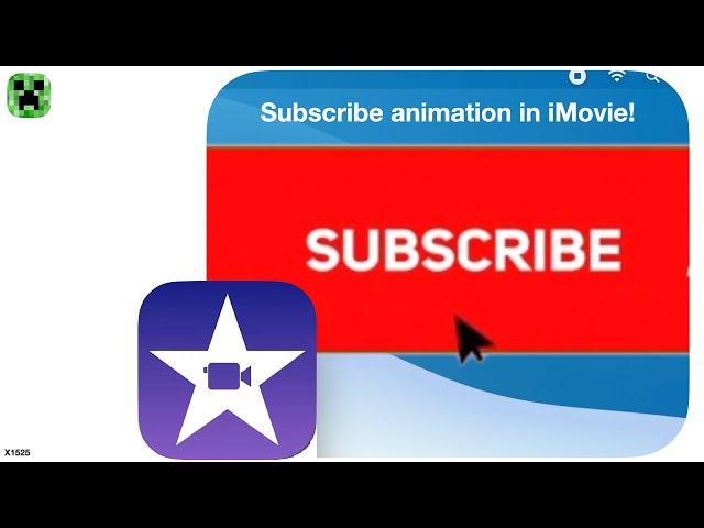 How to add a subscribe animation in iMovie! (macOS)