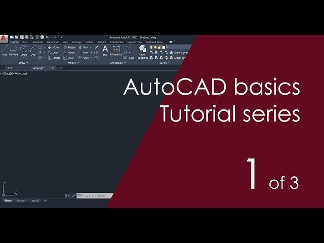 AutoCAD Basic Tutorial for Beginners - Part 1 of 3