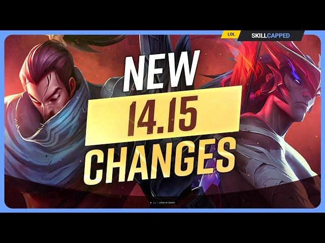 ALL NEW PATCH 14.15 CHANGES! - League of Legends