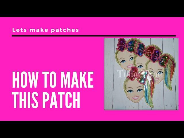 How to make this embroidery patch - Embroidery Etsy business