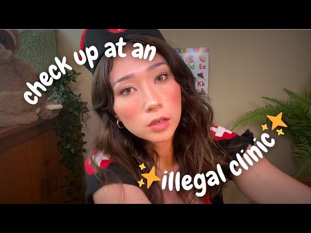 ASMR check up at an illegal clinic