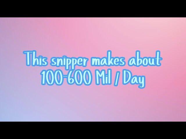 Best Hypixel Skyblock Snipper! 600 Mil / Day