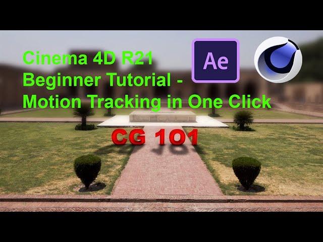 Cinema 4D R21 Beginner Tutorial   Motion Tracking in One Click