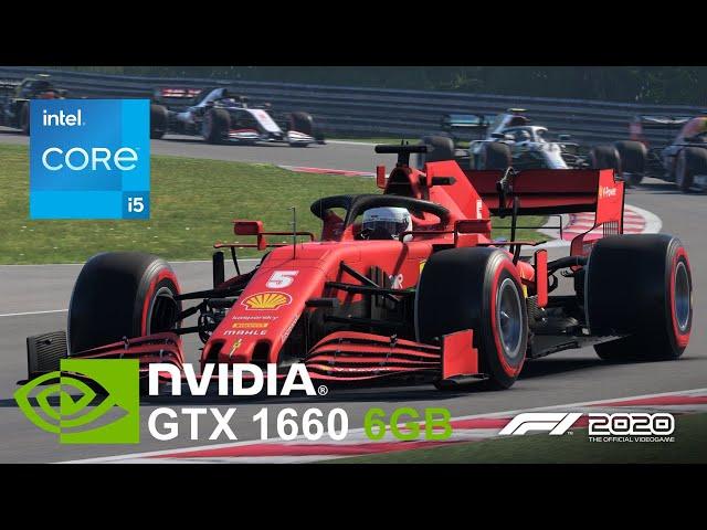 GTX 1660 6GB + i5 9400f + 16GB RAM Test in F1 2020 (1080p)