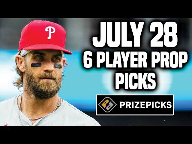 MLB PRIZEPICKS TODAY | 6 BEST PROP PICKS | SUNDAY | 7/28/2024 | BEST PROPS | NBA BETTING |