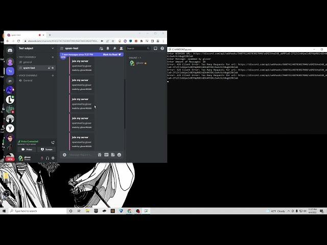 Discord Webhook Spammer 2022  **Working**