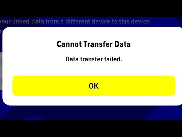 data transfer failed pes 2022 | how to data transfer efootball 2022 | how to data transfer pes 2022