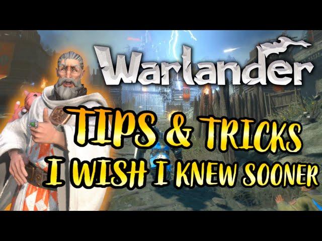 Warlander - BEST Beginners & Advanced Guide Gameplay Tips Tricks things I wish I knew sooner