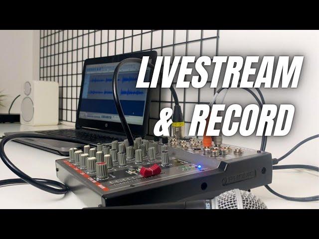 Mixer to Computer without USB Audio Interface - Recording and Livestream