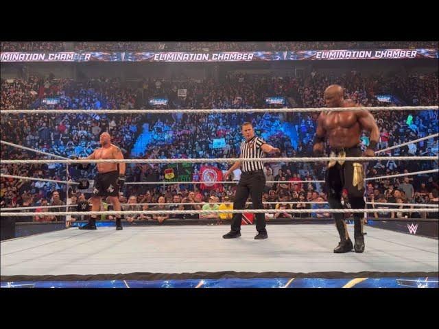 Brock Lesnar vs Bobby Lashley Full Match - WWE Live Event