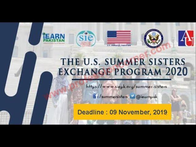 Fully Funded US Summer Sisters Exchange Program 2020 | Best Opportunity for Females