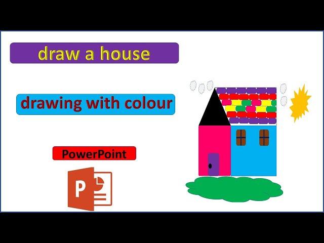 draw a house | house design | drawing with color | quick draw| Tec Expert