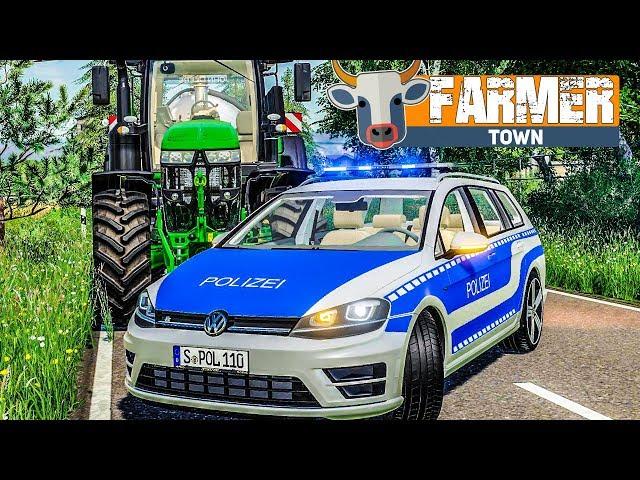 LS19 FarmerTown #35: Polizei-Stopp für VERKEHRSKONTROLLE! | LANDWIRTSCHAFTS SIMULATOR 19