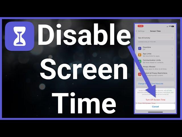 How To Turn Off Screen Time