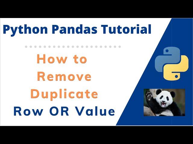 How to Identify and Drop Duplicate Values from Python Pandas DataFrame