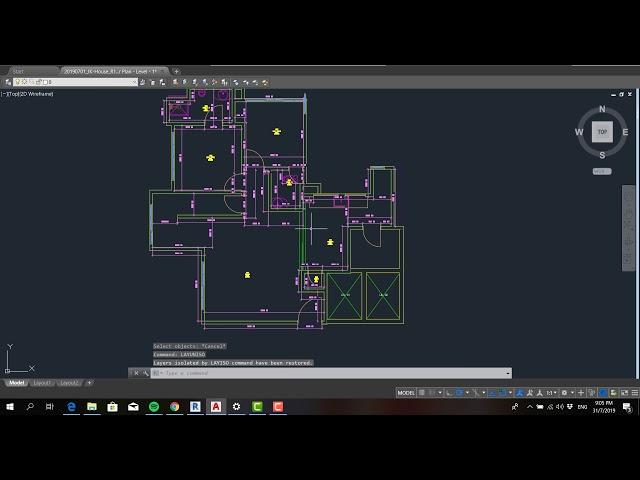 AutoCAD Layer Isolate, "LAYISO"