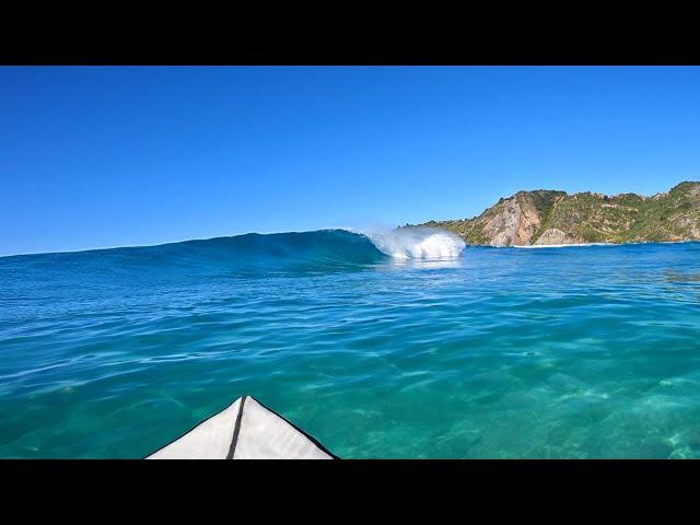 SURFING A CRYSTAL CLEAR BEACH BREAK! (RAW POV)