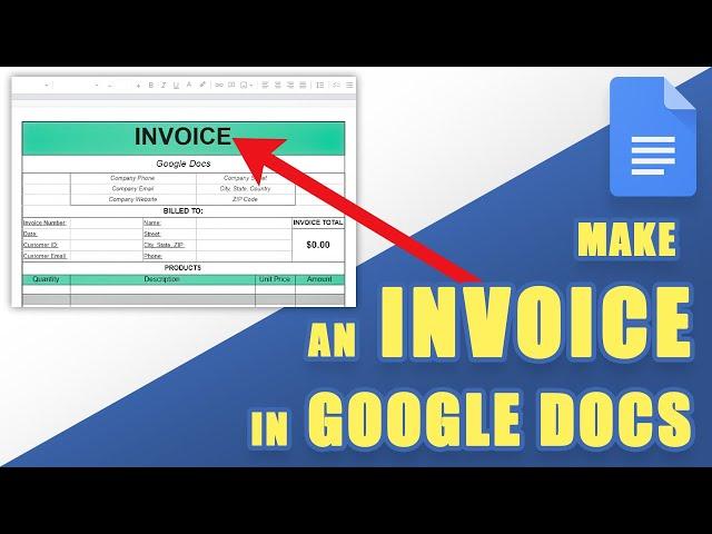 [HOW TO] Make an Invoice in Google Docs (Customizable Templates!)