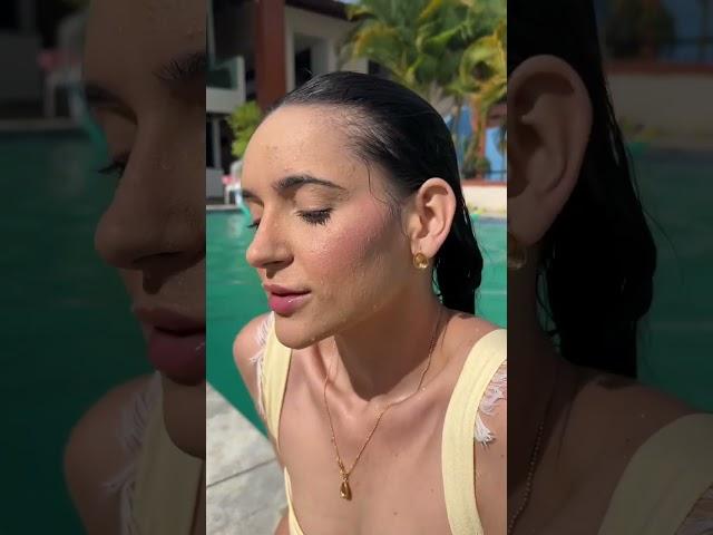 Pele blindada para piscina, pele leve, glow e muito resistente| @nataliaalvesmakeup_