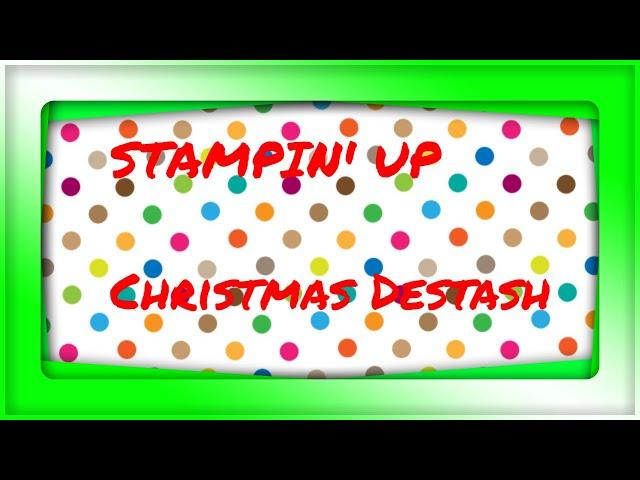 Christmas Stamps And Dies DESTASH  From Stampin' Up!️