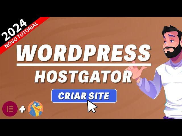 Como criar Site no WordPress da Hostgator (Rápido e Fácil) 2024