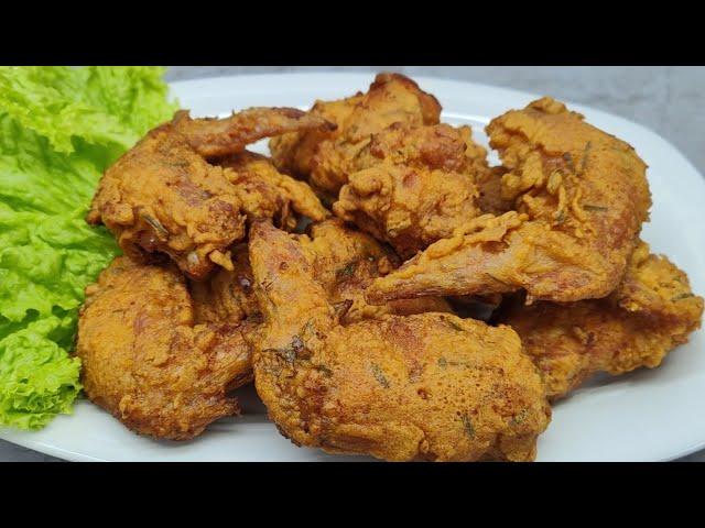 FRIED CHICKEN WITH TERASI AND LIME LEAVES