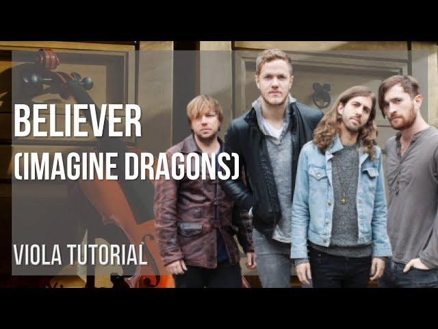 How to play Believer by Imagine Dragons on Viola (Tutorial)