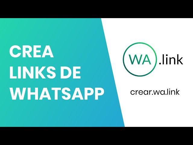 Cómo crear links cortos de WHATSAPP gratis | Walink